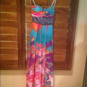 NWT floral gown